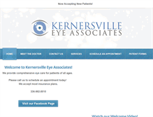 Tablet Screenshot of kernersvilleeyeassociates.com